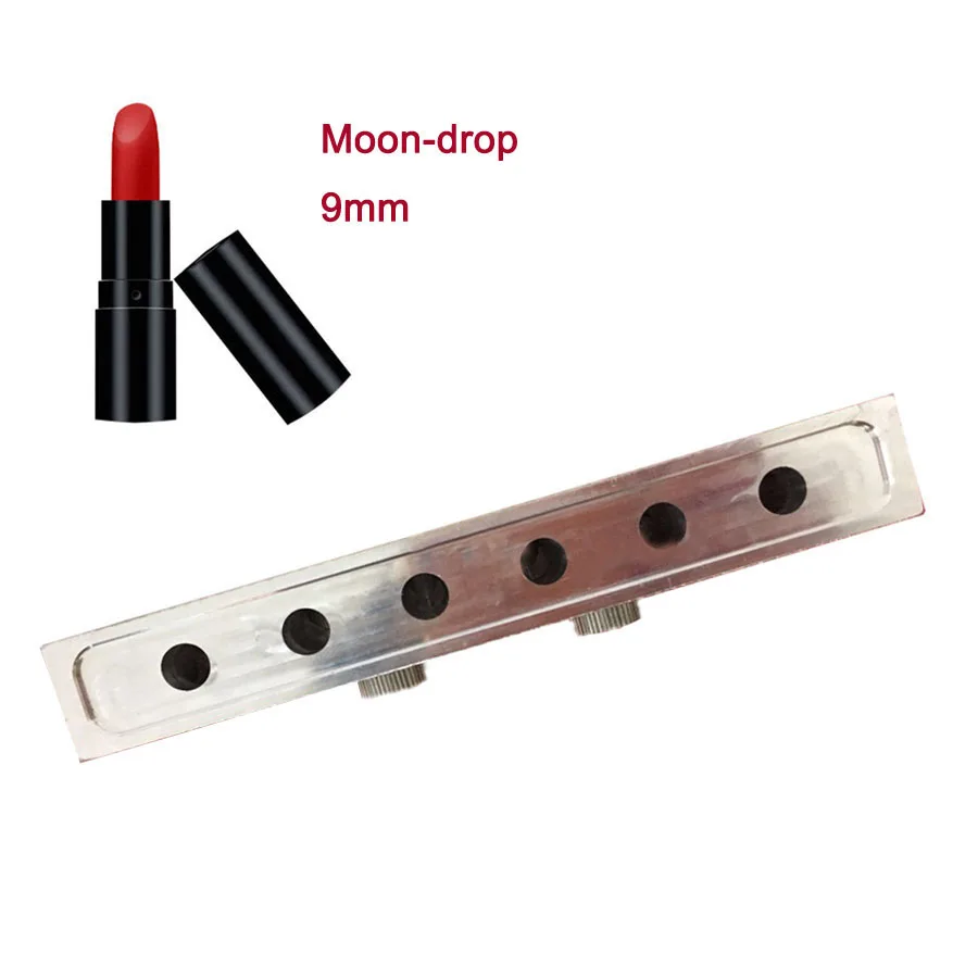 6 полостей 9 мм Форма для помады из алюминиевого сплава 1 комплект отверстий