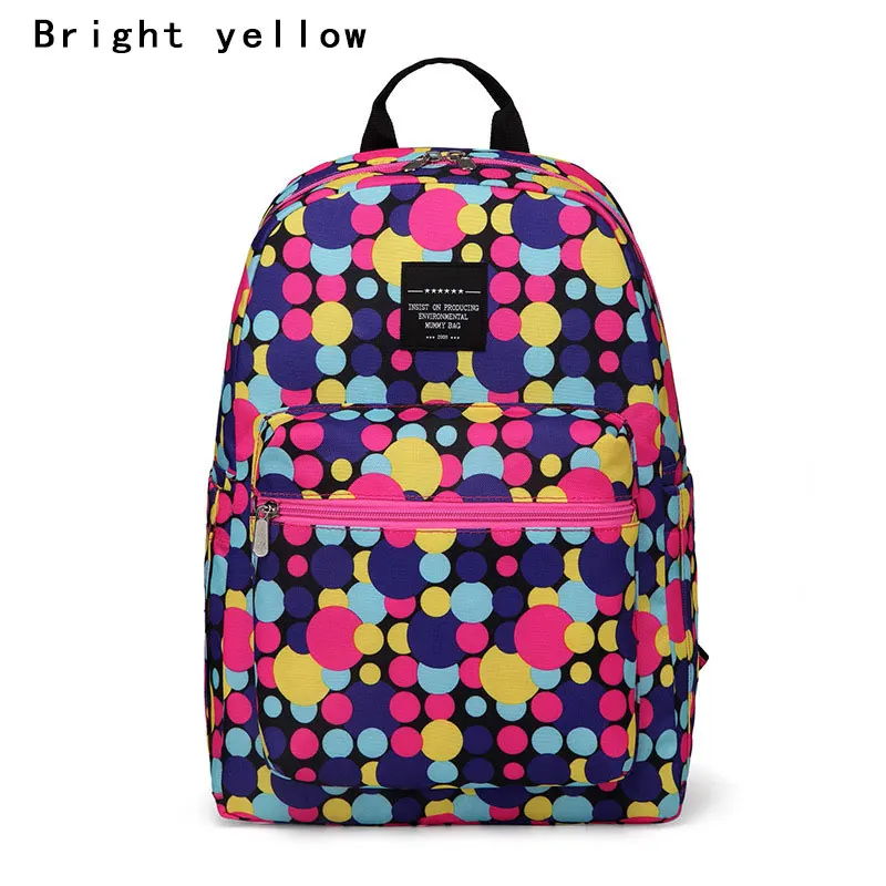 Bright yellow Модная детская сумка Многофункциональный материнства подгузник сумка рюкзак для мамы большой Ёмкость сумка посылка пеленки мешок Hanimom - Цвет: Bright yellow