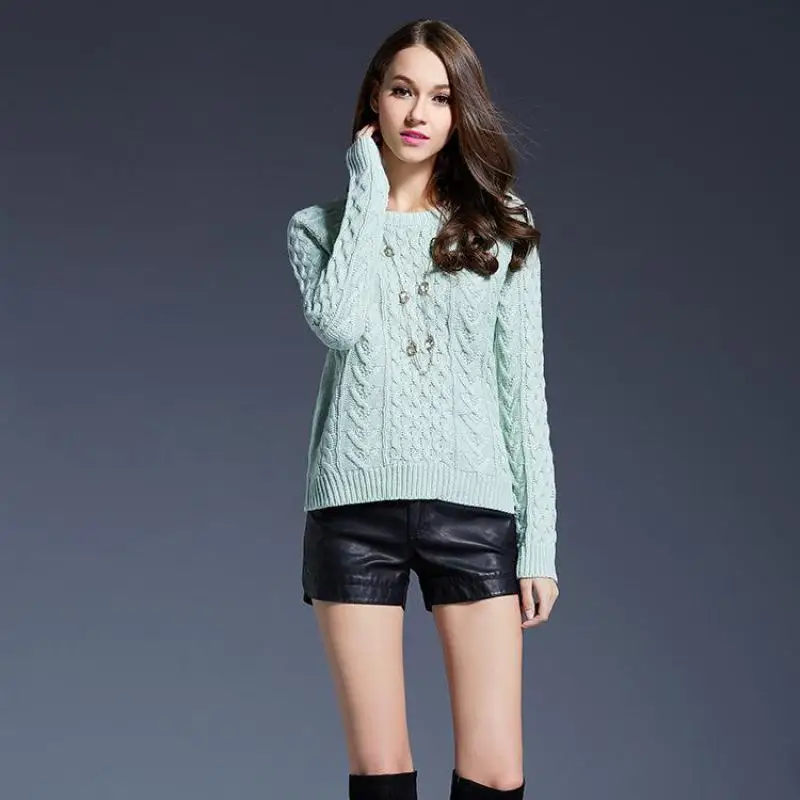 Модные Классические узоры одноцветные с длинным рукавом тонкие трикотажные