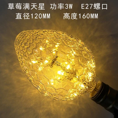 IWHD сердце лампада Эдисон лампы декоративные E27 220V 3W светодиодный Bombillas Винтаж светильник лампочка St64 G95 G80 St58 T10 T185 T30 - Цвет: 1