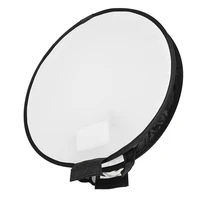 new 40cm round softbox universal portable foldable photography flash diffuser softbox dom668