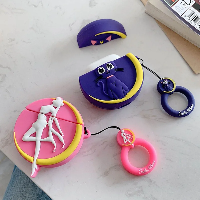 Япония милый 3D Luna Cat beauty Girl Bluetooth беспроводная гарнитура Набор силиконовый чехол