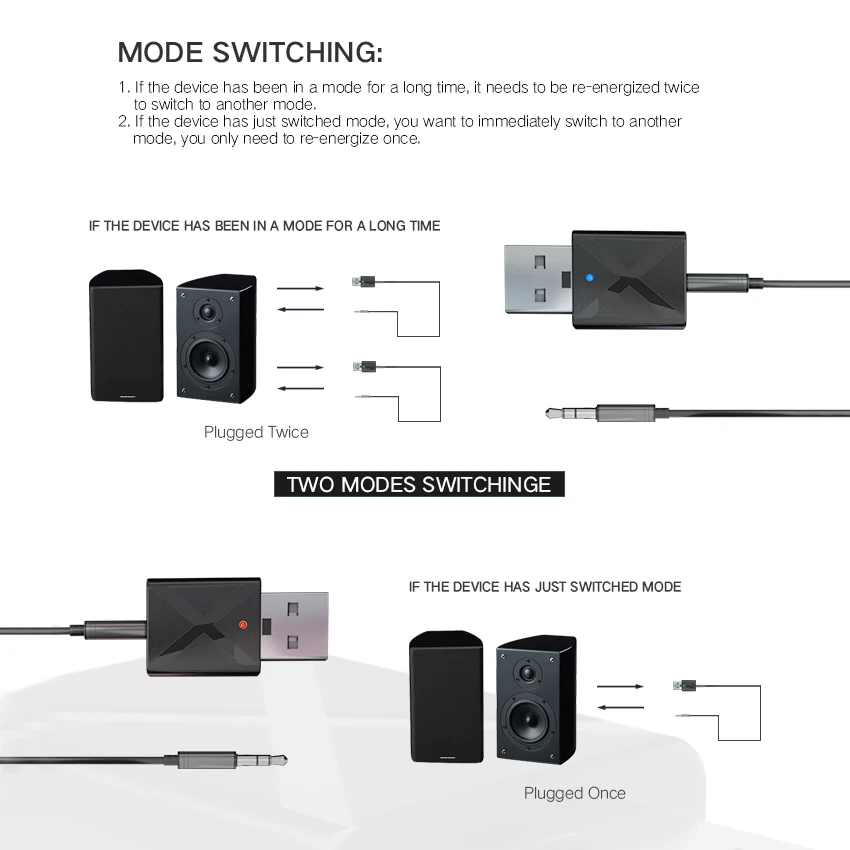 Bluetooth 5 0 Dongle аудио приемник передатчик Mini 3 мм Беспроводная стереогарнитура AUX для