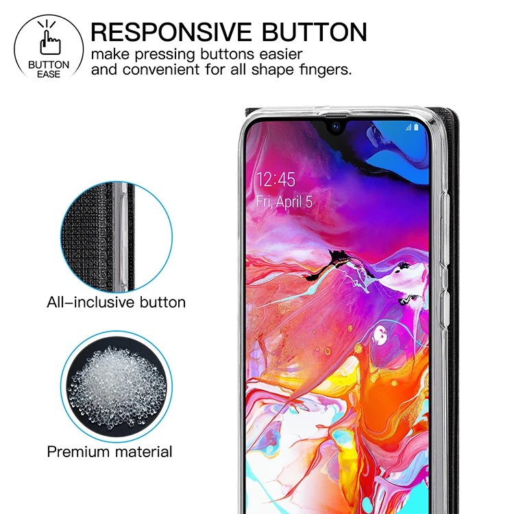 Откидной Чехол для samsung Galaxy A50 A70, кошелек с отделением для карт, магнитная подставка, чехол-книжка для samsung Galaxy A20E A40