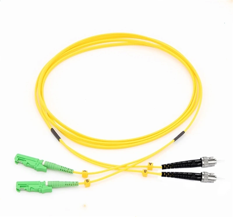 10pcs 1M E2000/APC fiber patch cords SM Duplex E2000/APC LC ST SC FC UPC APC DX Singlemode OS1 OS2 9/125um free shipping