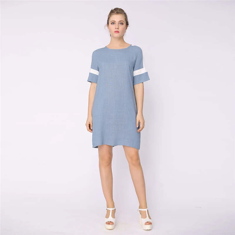 HUTOBI 2018 летнее Хлопковое платье В лоскутном стиле для Для женщин Vestidos