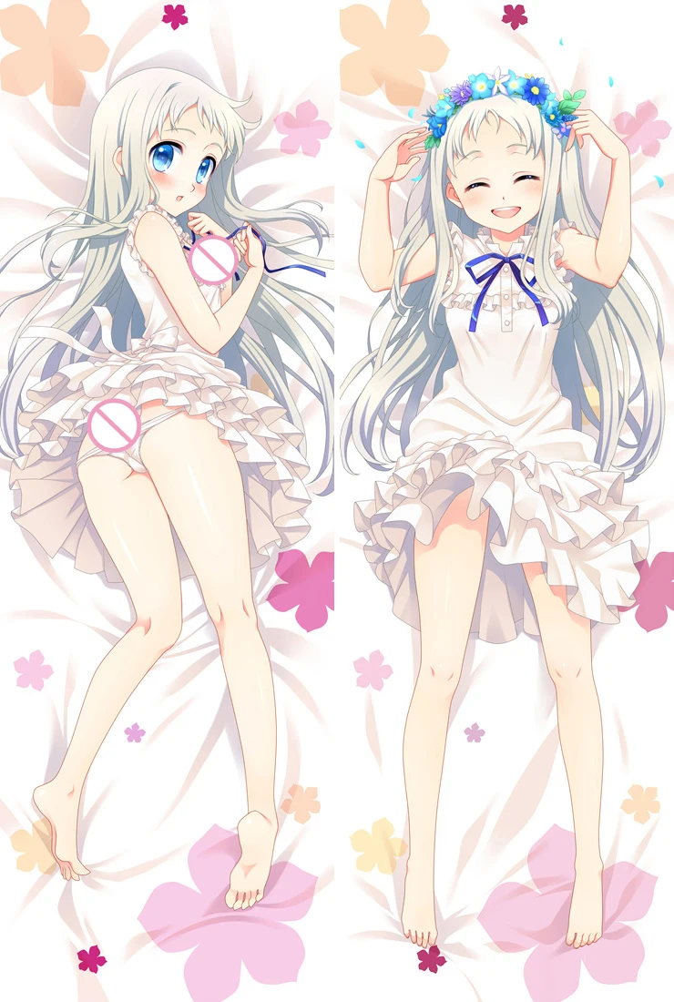 Наволочка с аниме персонажами Anohana сексуальная девушка Honma Meiko Menma otaku Dakimakura