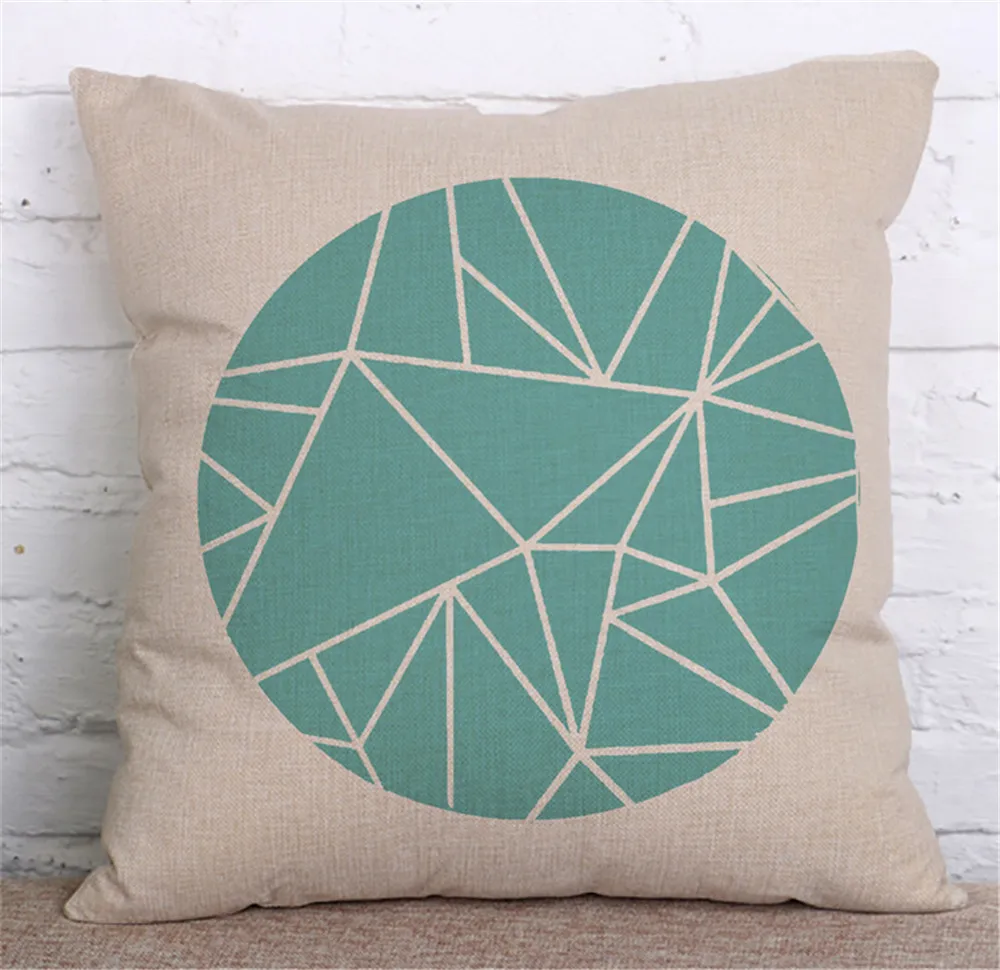 Декоративная наволочка для подушки Чехол с буквами животных квадратной формы