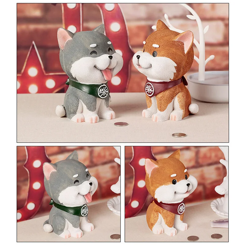 Украшение для дома креативный дом Мультяшные деньги милая смола собака копилка