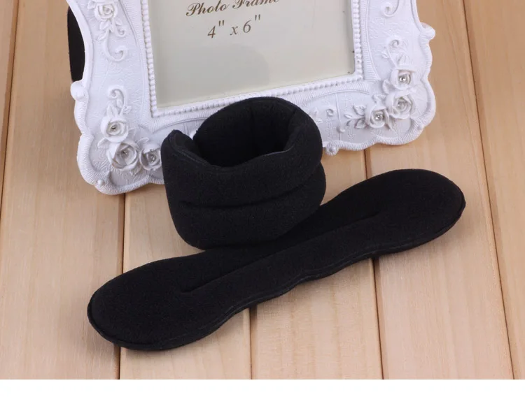 Инструмент для укладки волос из черной губки 2 размера пучок модный головной убор