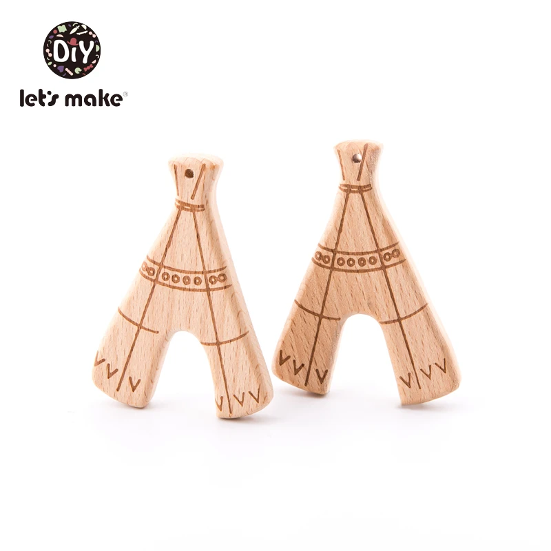 Давайте сделаем деревянный Прорезыватель 10 шт. кактус листья палатка форма