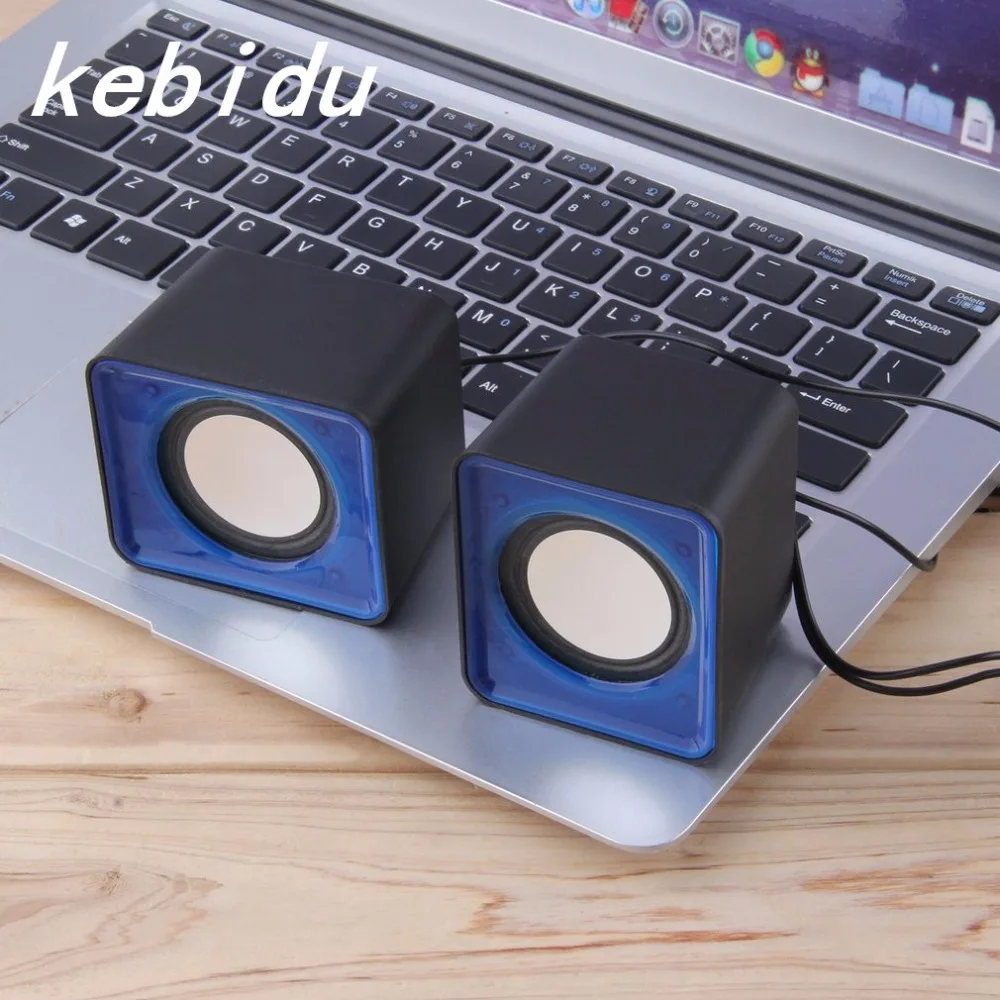 Миниатюрный портативный музыкальный плеер Kebidu USB 2 0 канала разъем 3 5 мм mp3 колонки