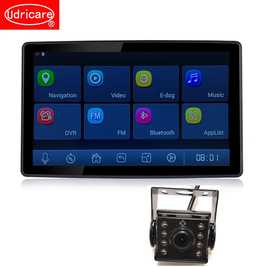 Udricare 9 дюймов автомобильный Грузовик Автобус ADAS gps навигация Android WiFi Bluetooth телефон DVR HD 1080P двойной объектив камера заднего вида ADAS DVR