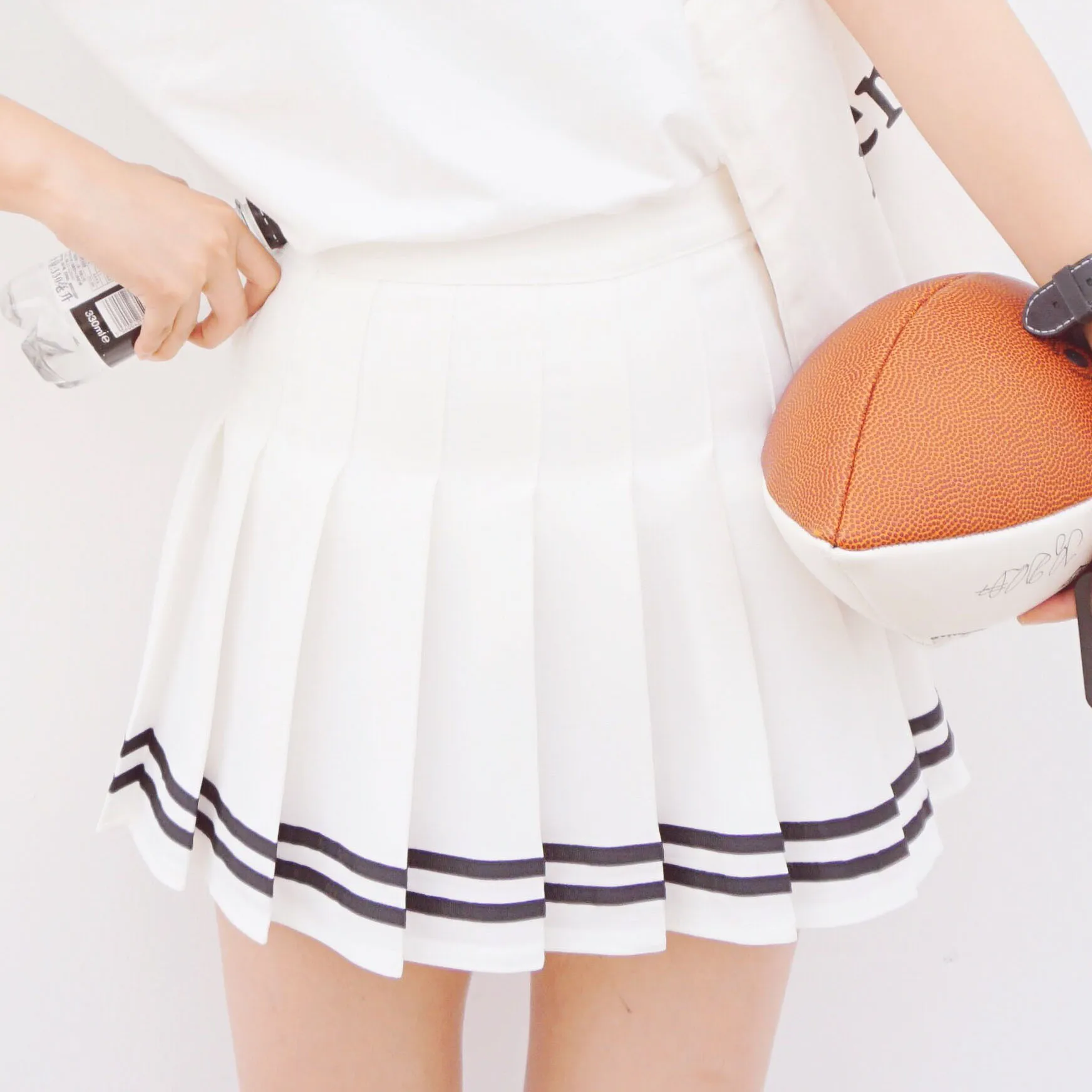 

Harajuku Preppy Style Balck White High Waist Skirt Women Summer Korean Fashion Pleated Skirts Schoolgirl Streetwear Clothes