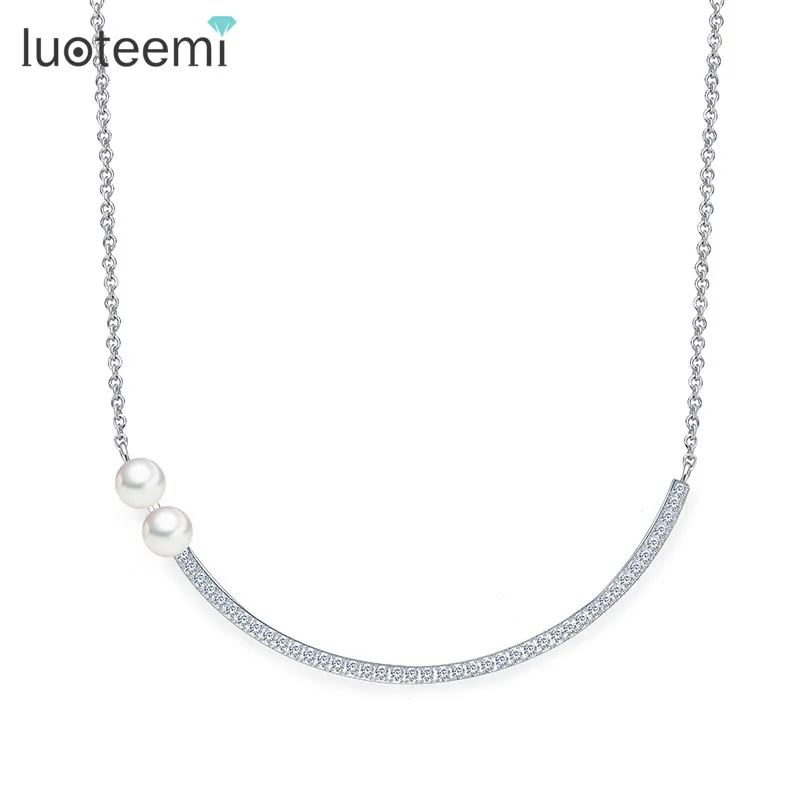 Ювелирные изделия LUOTEEMI элегантная цепочка до ключицы лучший выбор для девушек