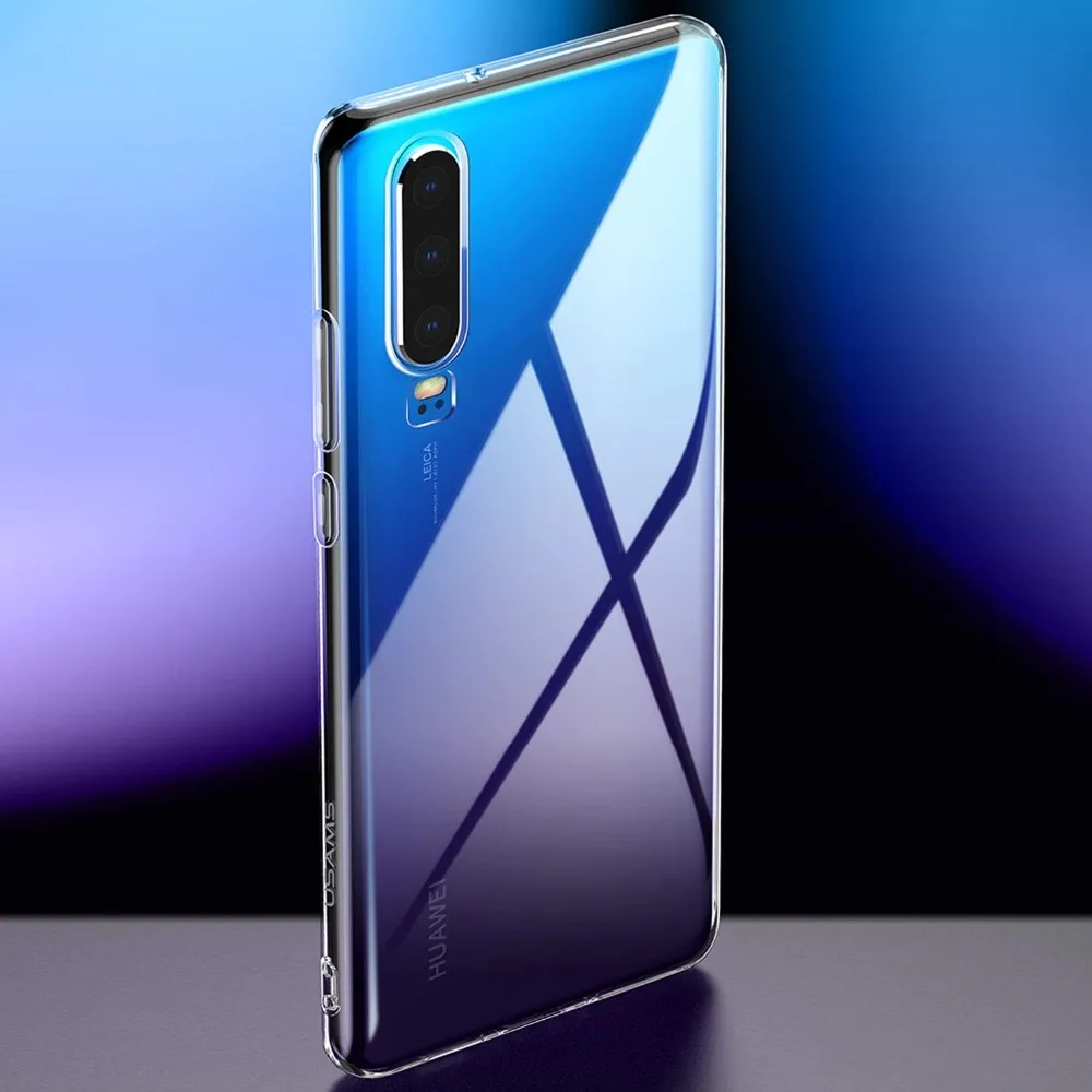 Мягкий чехол для телефона иp ТПУ прозрачные чехлы huawei P30 Прозрачный с надписью в
