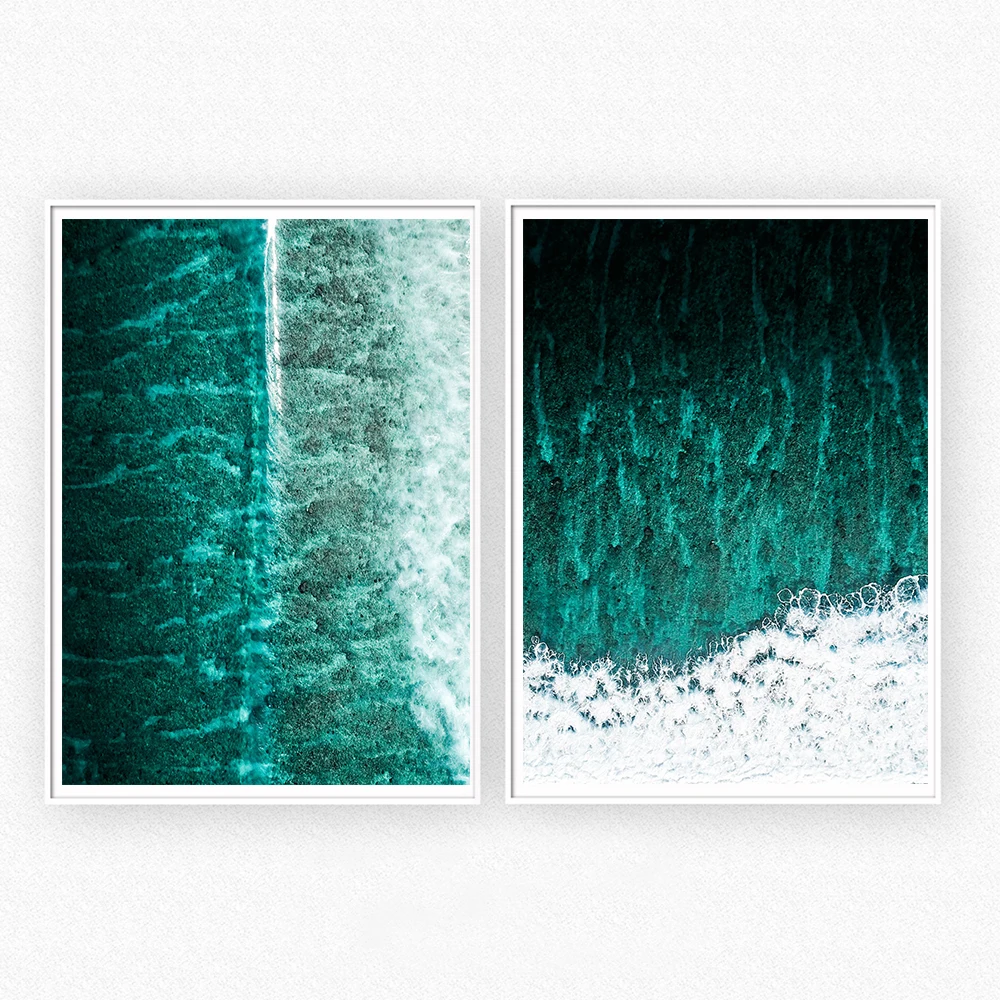 

Cuadros Decoration Salon Sea Wave Posters and Prints Wall Art Print Seascape Canvas Painting Wall Pictures For Living Room Decor