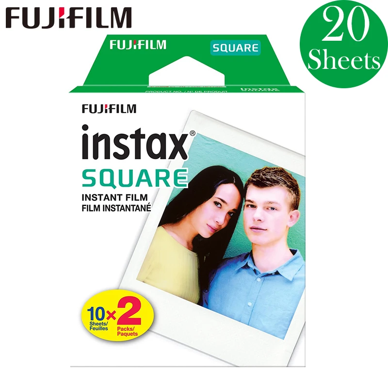 Fujifilm 2018 новая Instax квадратная мгновенная печать 2 упаковки 20 пленка для Fuji SQ10