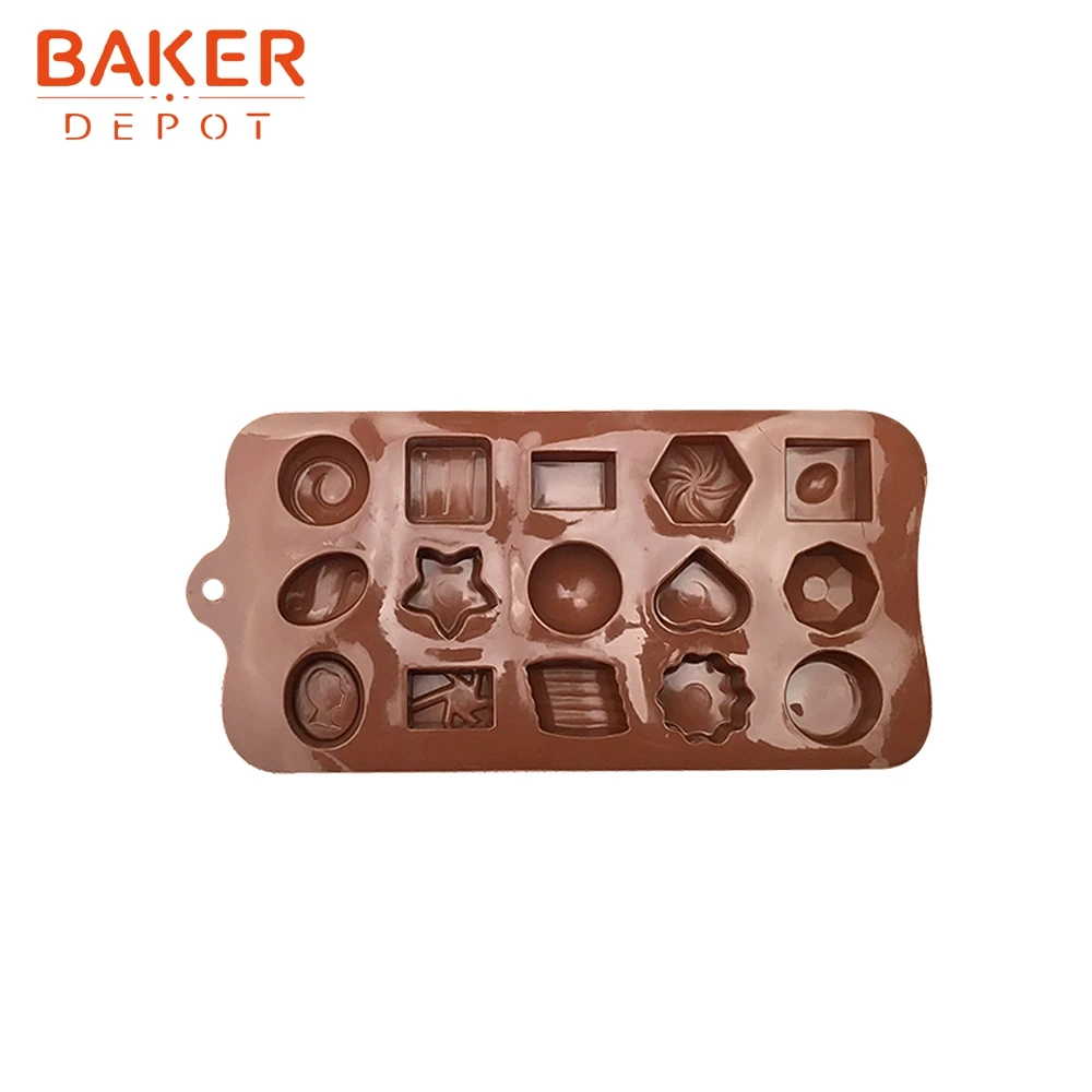 BAKER DEPOT силиконовая форма для шоколада выпечки Конфета Сладкая желе мыла льда