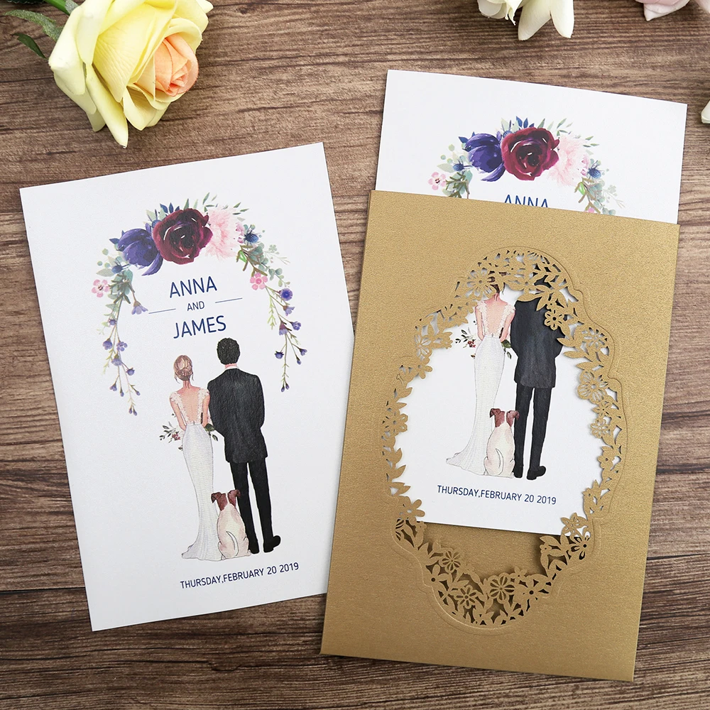 50 шт. золотые розовые темно синие бордовые|Открытки и приглашения| |