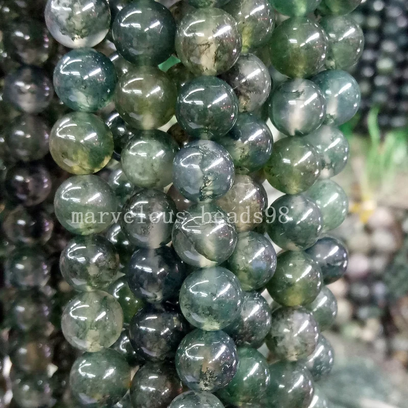 

Free shippping jewelry 8mm Natural Moss Carnelian Round Globe Loose Beads Jewelry 15.5" G6960