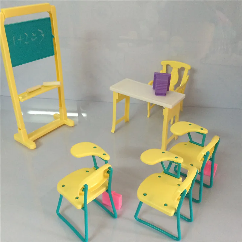 Миниатюрная классная мебель мини аксессуары для кукольного домика Барби