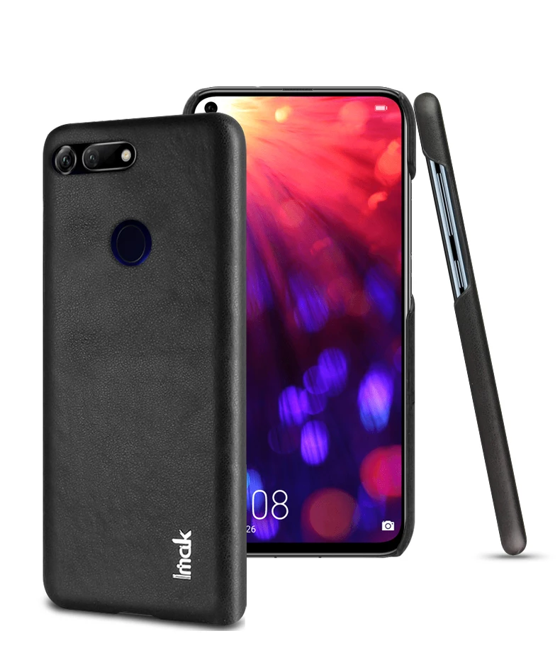Classic black 6,4 ''Honor View 20 кожаный чехол Funda huawei Honor View 20 чехол IMAK лаконичный Тонкий чехол для задней панели для huawei Honor View 20 чехол V20 - Цвет: Classic black