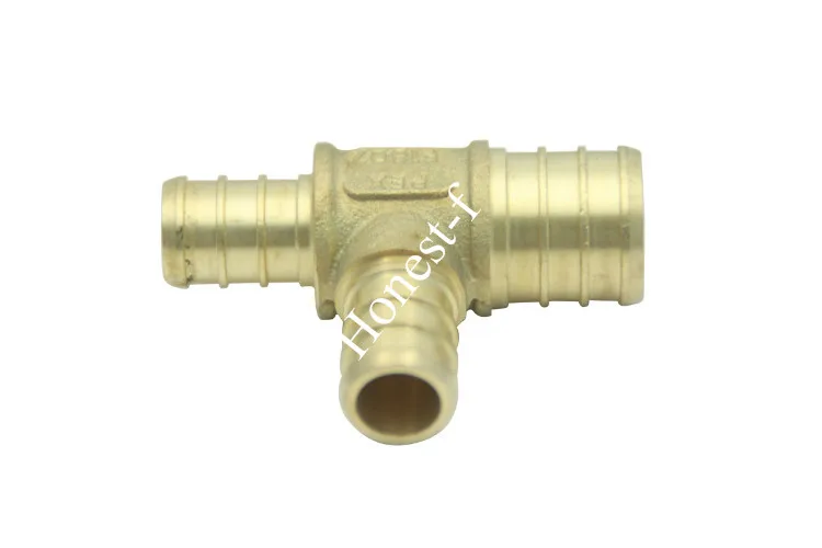 Свинцовый тройник LTWFITTING 3/4x1/2x1/2 снижающий PEX латунный фитинг для обжимных труб из