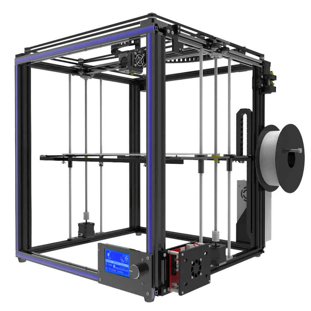 Tronxy большой размер печати области 3D принтер X5S DIY наборы алюминиевый профиль печать 12864 ЖК-контроллер Боуден экструдер большая нагревательная пластина