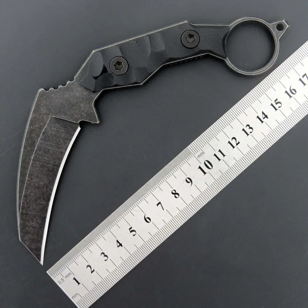 Фото Eafengrow C1693 Fixed Blade Knife Counter Strike CS GO Tactical Claw Neck Self Defense Hunting Survival EDC Tools Инструменты Eafengrow C1693 Fixed Blade Knife Counter Strike CS GO Tactical Claw Neck Self Defense Hunting Survival EDC Tools Инструменты