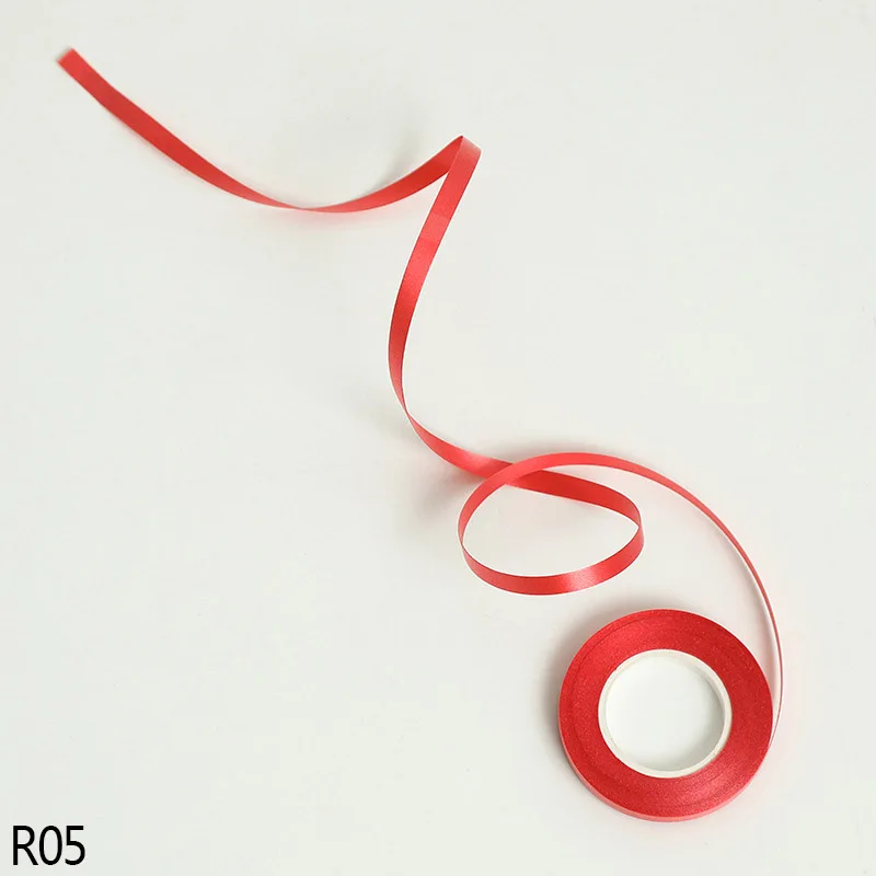 R05 10pcs 5mmx10m Шар цвета розового золота лента-лазер для вечерние украшения свадьбы День рождения вечерние аксессуары для воздушного шара фольга атласная упаковка кран - Цвет: R05 10pcs 5mmx10m