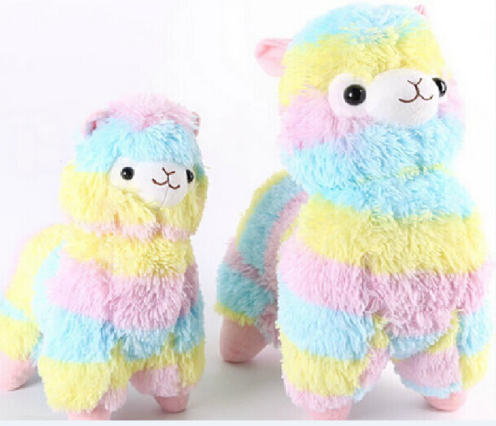 1 шт. 35 см Радуга Альпака плюшевые игрушки куклы для детей японский Alpacasso мягкий хлопок детские Brinquedos животные детские рождественские подарки