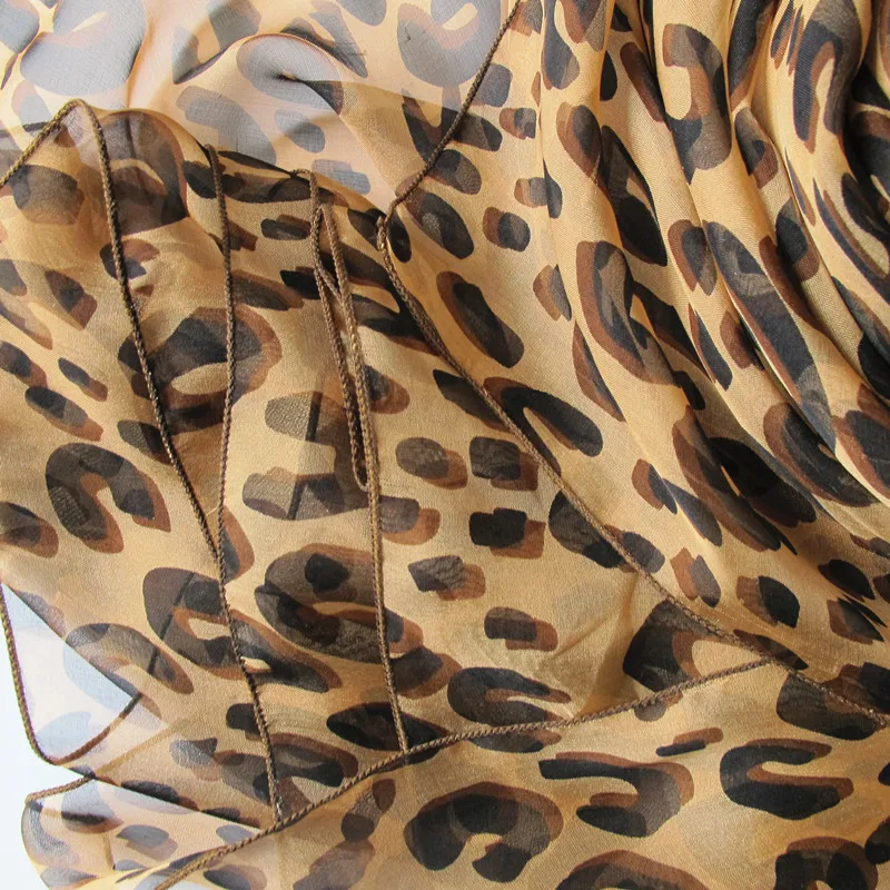 Модный шарф с леопардовым принтом женский роскошный дизайнерский брендовый