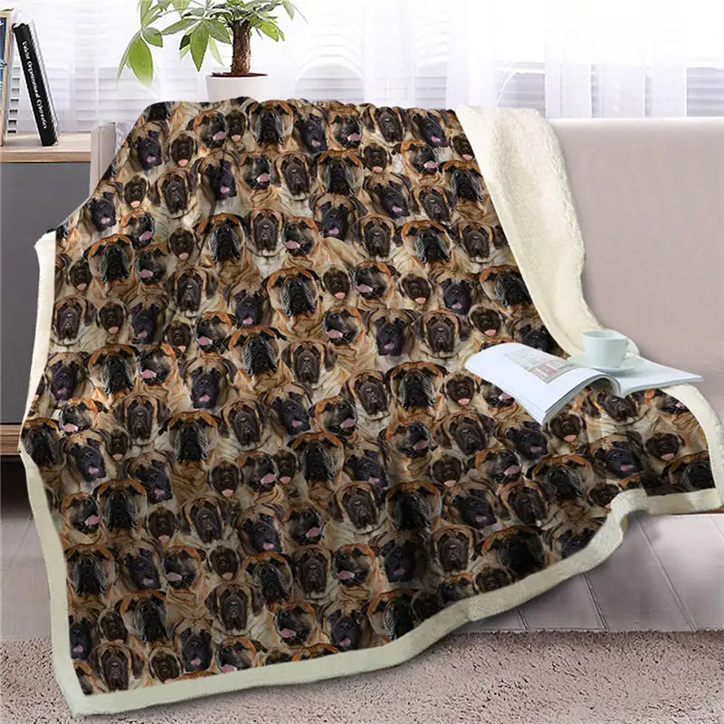 Dog 11 Blesslive Basset Hound пледы одеяло на кровать 3D Собака Животное шерпа Флисовое одеяло Спрингер спаниель покрывала коричневое тонкое одеяло - Цвет: Dog 11