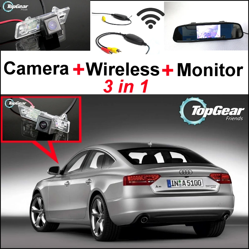 3 в 1 специальная Wi Fi камера заднего вида + беспроводной приемник монитор зеркала