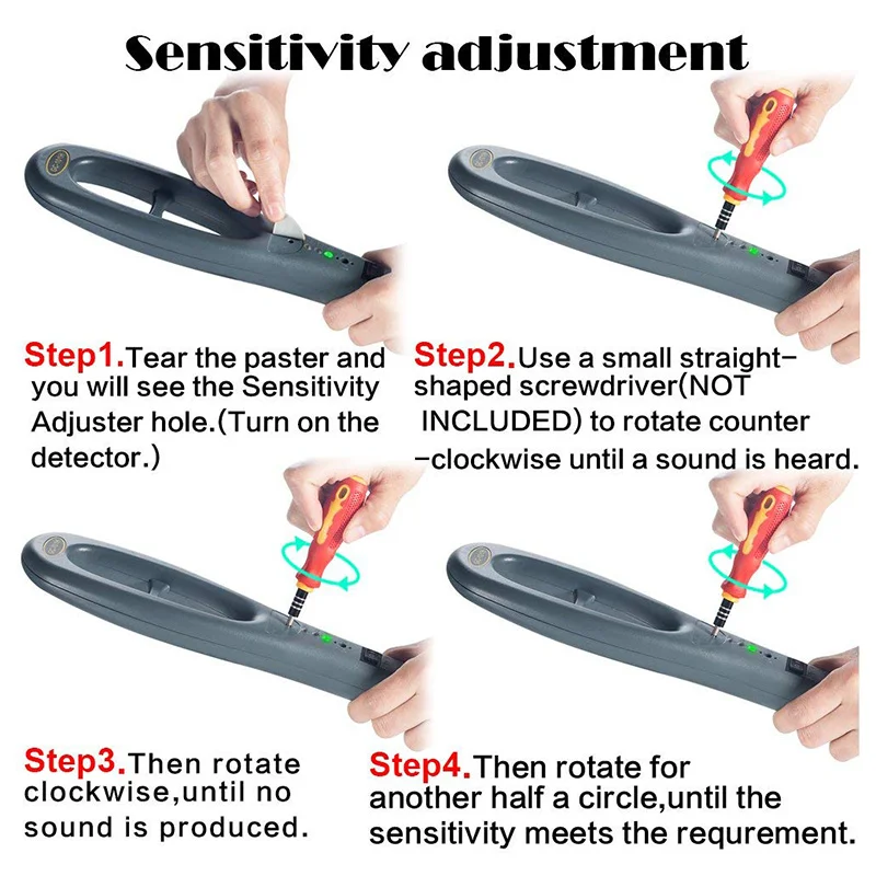 Портативный ручной металлоискатель легкий безопасный сканер высокой