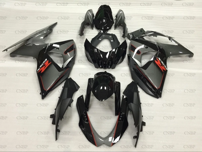 Обтекатель для Suzuki GSXR1000 09 10 Набор всего тела 2009 2015 K9 черный серебристый серый GSXR