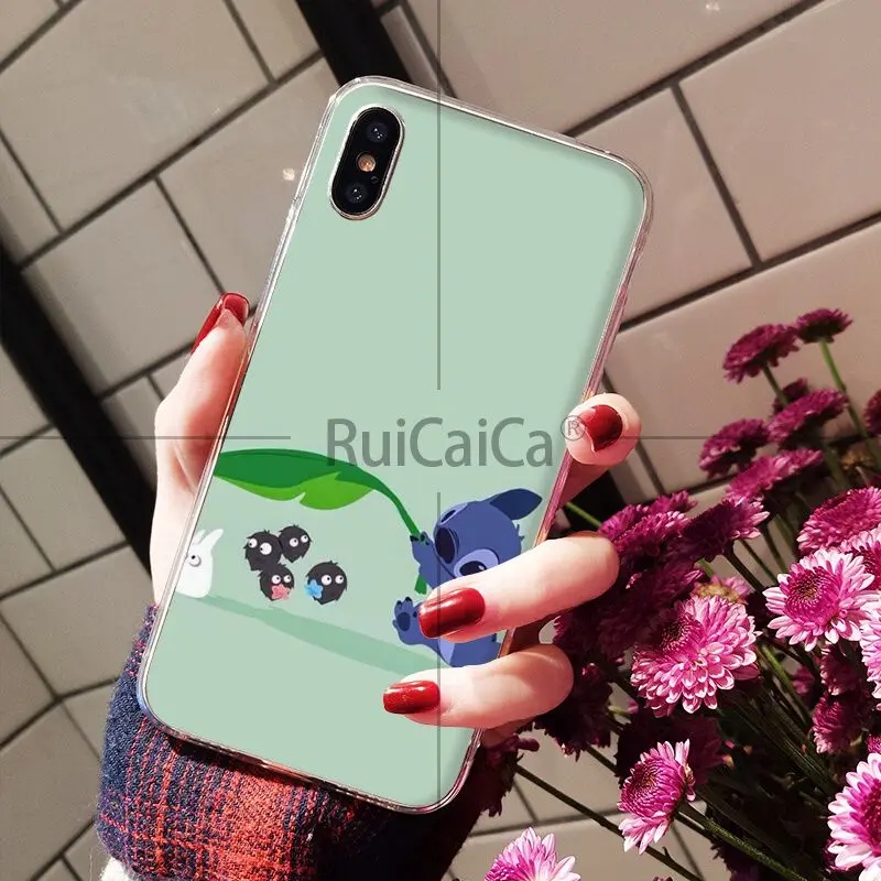 Ruicaica Прозрачный мягкий силиконовый чехол для телефона с рисунком стежка для Apple iPhone 8 7 6 6S Plus X XS MAX 5 5S SE XR Чехлы для мобильных телефонов