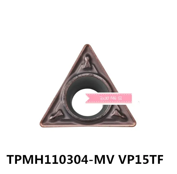 10 шт. TPMH110304-MV VP15TF/TPMH110308-MV VP15TF твердосплавная вставка для токарного инструмента |