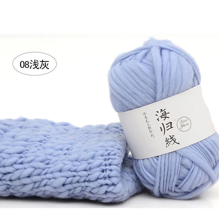 08 Light gray 50 г ручная пряжа для вязания крючком, мягкая пряжа для вязания, натуральная пряжа Haeundae, пряжа для вязания, товары для ручного вязания - Цвет: 08 Light gray