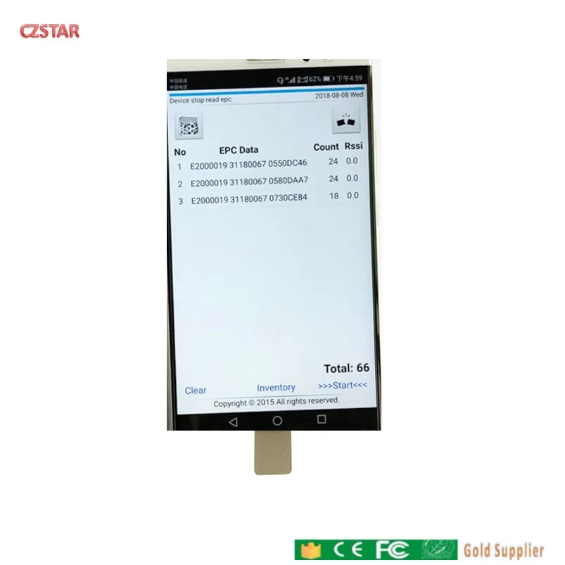 UHF мобильный телефон OTG usb Кардридер писатель micro USB интерфейс RFID портативный мини