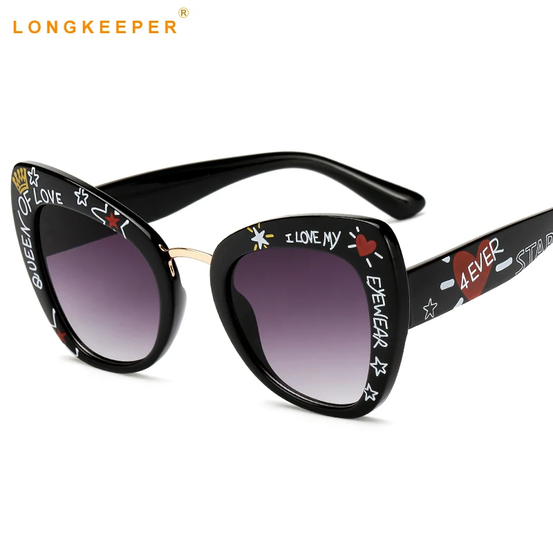 Женские солнцезащитные очки кошачий глаз большого размера | Аксессуары для