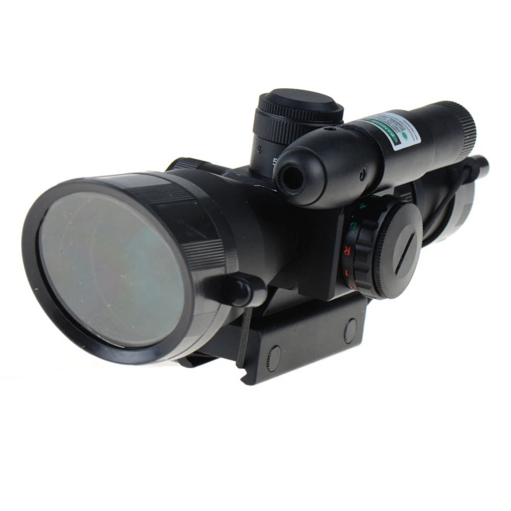 Тактический Компактный Лазерный Прицел 2 5 10X40 оптический прицел с подсветкой