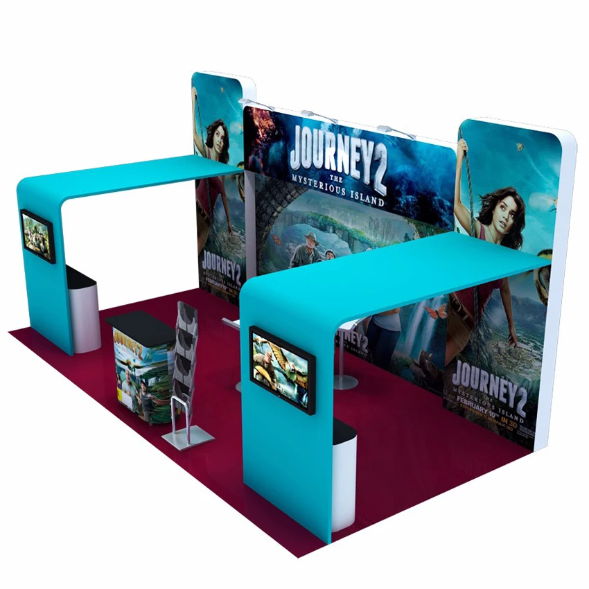 20-футовый портативный стенд для выставки на ткани с ТВ-креплением | Дом и сад