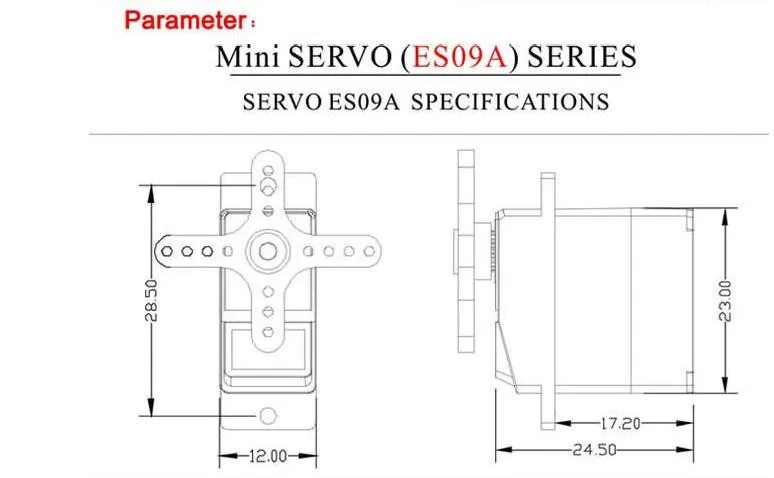4 шт./лот EMAX ES09A ES09D ES09MA ES09MD сервопривод с двойным подшипником для Trex 450 RC вертолетов