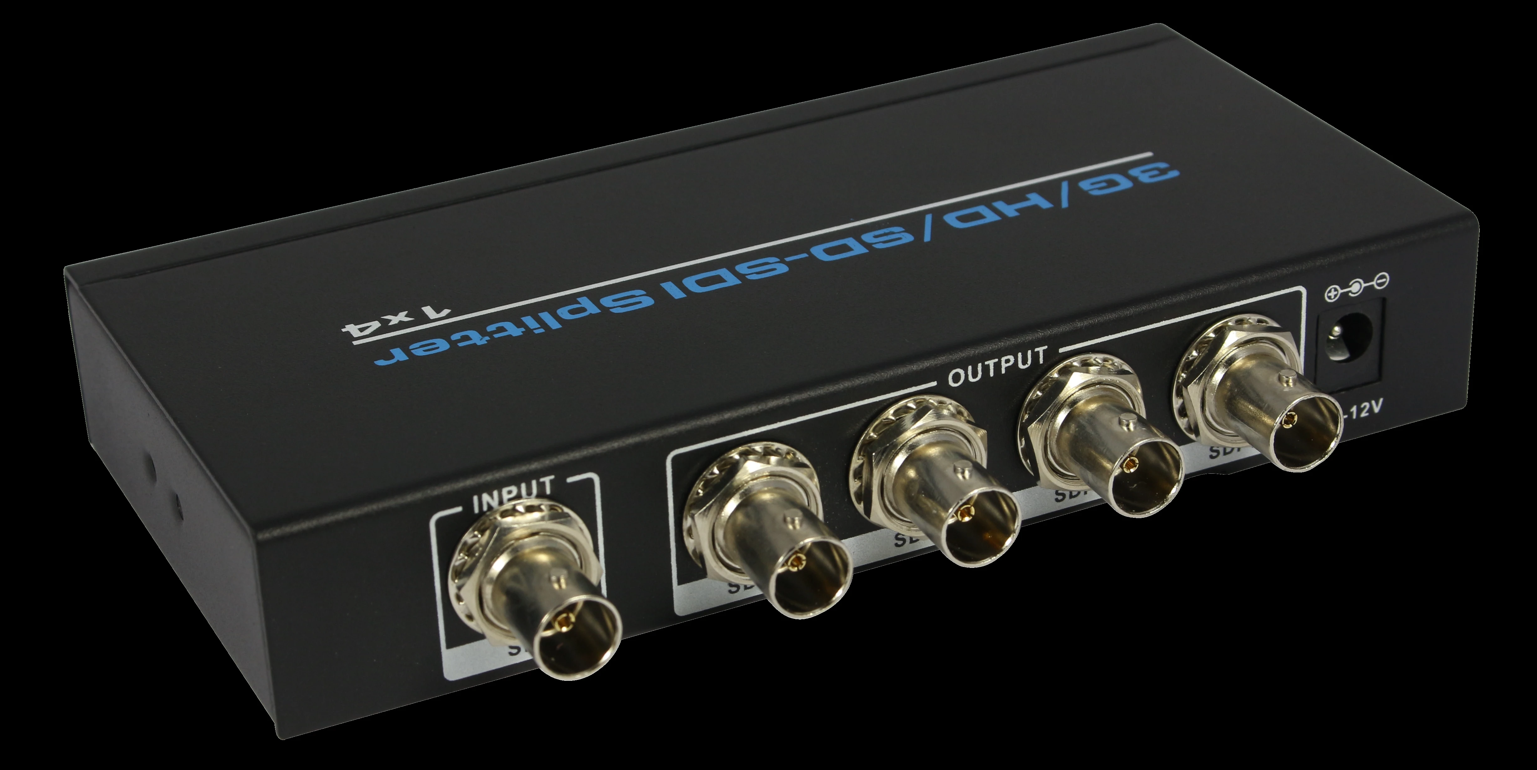 4 Port 1x4 SDI Splitter 3G HD SD Distribution Amplifier Video 1080P Repeater |