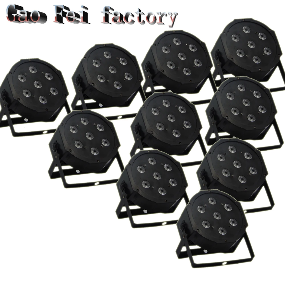 Led par горшок 7*12 Вт 4 в 1 rgbw led par-прожектор Профессиональное Освещение сцены хорошо подходит для дискотеки, клуба(10 шт./лот