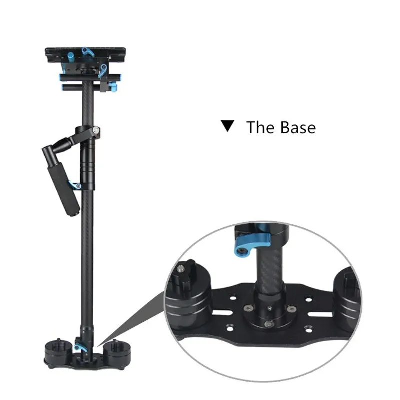YELANGU High Quality Straight Rod Carbon Fiber 70-120cm Adjustable Handheld Stabilizer Steadicam for DSLR Camera Camcorder | Электроника