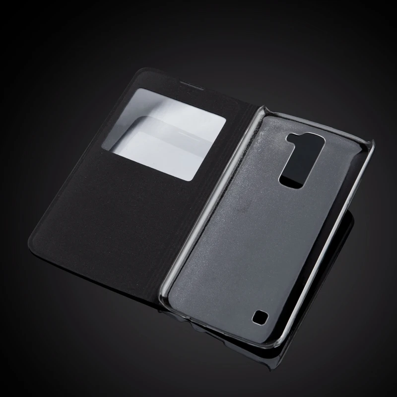 Чехол с окошком для LG K7 X210 X210DS практичный кожаный чехол книжка X210DS|cover for lg|cover casecover