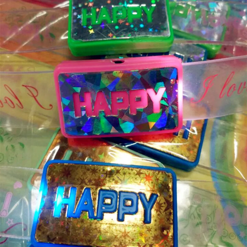 Светодиодный светящийся неоновый браслет Rave украшение для вечеринки